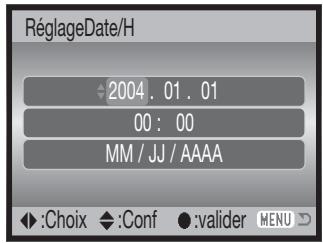 KONICA MINOLTA DIMAGE Z2 - Réglage de la date et de l'heure - 5