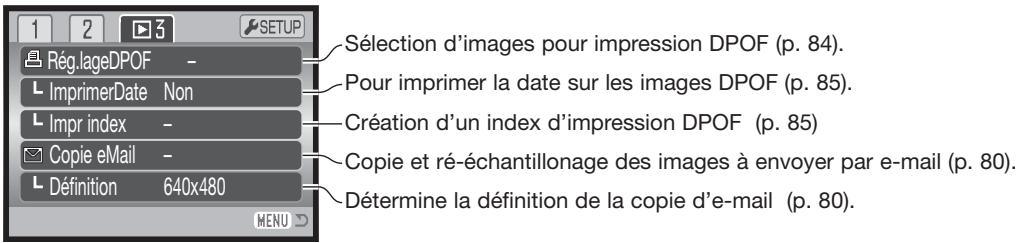 KONICA MINOLTA DIMAGE Z2 - Navigation dans le menu du mode Lecture - 10