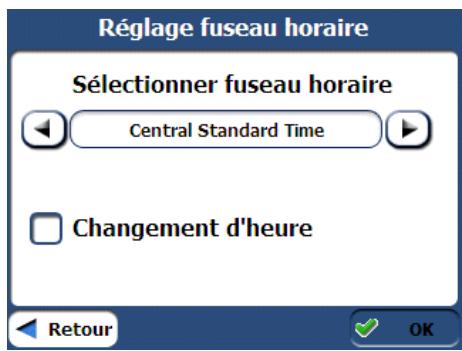 TAKARA NAVIGATION TK 6.1 - Reglage fuseau hora - 2