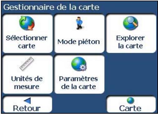 TAKARA NAVIGATION TK 6.1 - Menu Gestionnaire de la carte - 1