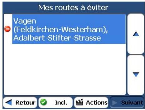 TAKARA NAVIGATION TK 6.1 - Routes à éviter - 2