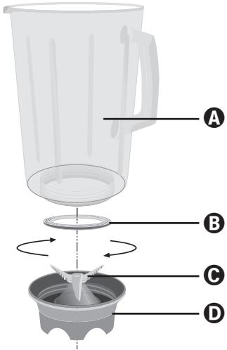 BIFINETT KH 527 BLENDER - Mix-opzetstuk reinigen - 1