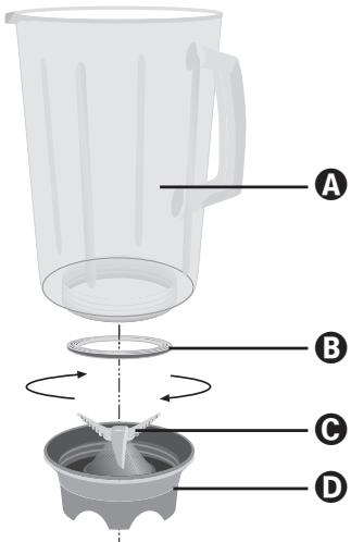 BIFINETT KH 527 BLENDER - Mixaufsatz reinigen - 1