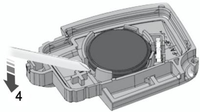 FORD B-MAX 2012 - Télécommande avec lame de clé escamtable - 4