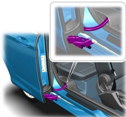 FORD B-MAX 2012 - Déverrouillage avec la clé - 3