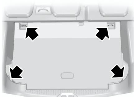 FORD B-MAX 2012 - POINTS D'ANCRAGE DES BAGAGES - 1