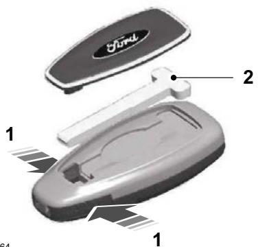 FORD C-MAX 2011 - Télécommande sans lame de clé escamtable - 1