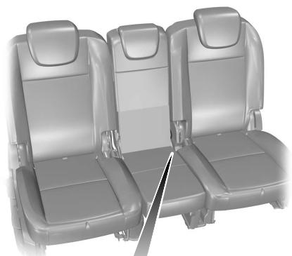 FORD C-MAX 2011 - Point d'ancrage de ceinture de sécurité de siège central de deuxieme rangée - 1