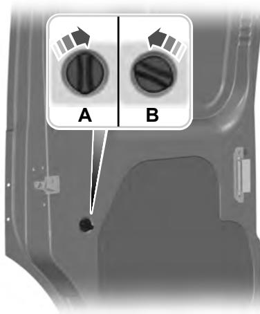 FORD TOURNEO CONNECT 2011 - Verrouillage et déverrouillage des portes à partir de l'intérieur - 2