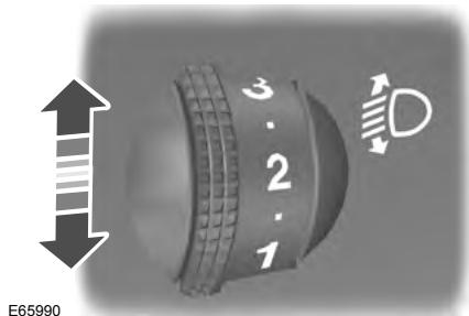 FORD TOURNEO CONNECT 2011 - RÉGLAGE EN HAUTEUR DU FAISCEAU DES PROJECTEURS - 1