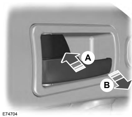 FORD TOURNEO CONNECT 2011 - Verrouillage et déverrouillage des portes à partir de l'intérieur - 1