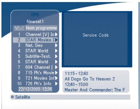 STRONG SRT 6010 - EPG (Guide de Programmes Electroniques) - 1