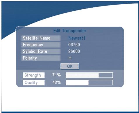 STRONG SRT 6010 - Edit Transponder: - 1