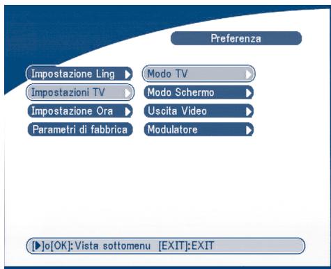 STRONG SRT 6010 - Regolazioni TV - 1