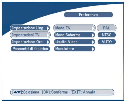 STRONG SRT 6010 - Regolazioni TV - 2