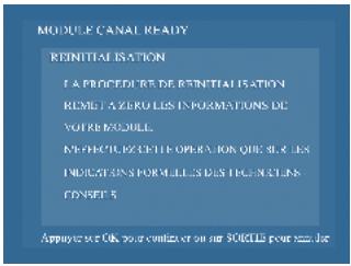STRONG CANAL READY SMARCAM MODULE TNT - Menu « Réinitialisation » - 1