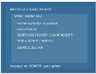 STRONG CANAL READY SMARCAM MODULE TNT - INFORMATION SUR LA NAVIGATION - 1