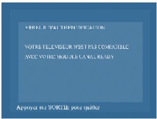 STRONG CANAL READY SMARCAM MODULE TNT - Messages d'erreurs lors de l'authentication - 1
