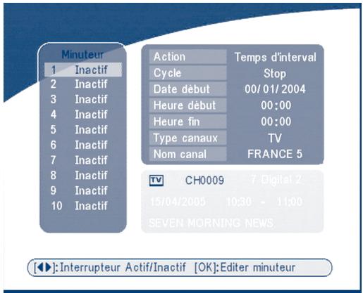 STRONG SRT 5010 - Pour installer un temporisateur d'évenement: - 1