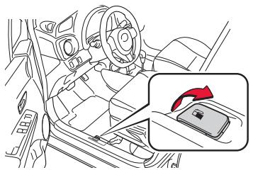 TOYOTA YARIS HYBRIDE - Ouverture du réservoir à carburant - 1