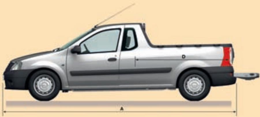 DACIA LOGAN PICK-UP - Dimensions - 2