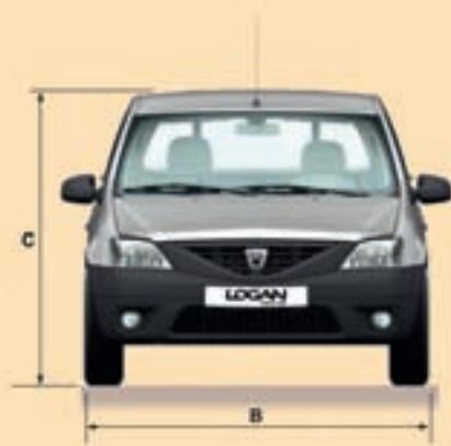 DACIA LOGAN PICK-UP - Dimensions - 1