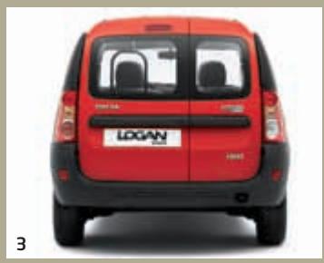 DACIA LOGAN VAN - Portes arrière tôliées. - 3