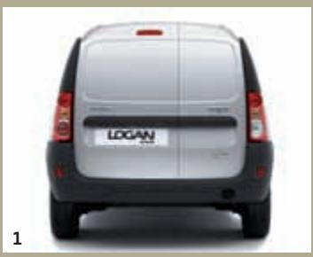 DACIA LOGAN VAN - Portes arrière tôliées. - 1