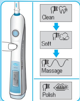 BRAUN ORALB PROFESSIONALCARE 9000 - Brushing modes - 1