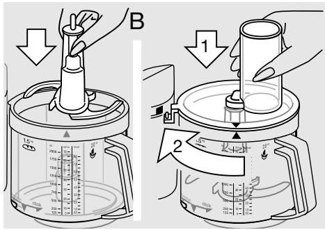 BRAUN COMBIMAX 650 - YcTaHOBka BeHKOi cMHOCTi ⑥ Ta KpHsKn ⑦ - 2