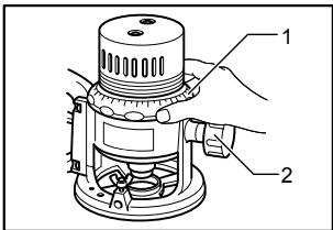 MAKITA 3601B - Ajuste de la profundidad de corte - 1