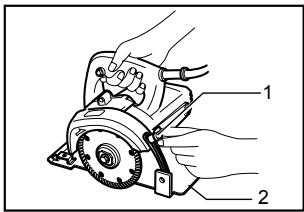 MAKITA 4100NH - Adjusting the depth of cut - 1