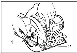 MAKITA 5008MG - Retrait ou pose de la lame - 1