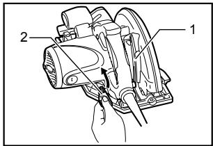 MAKITA 5008MG - Réglage de la profondeur de coupe - 1