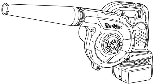 MAKITA BUB182 - Cordless Blower Souffleur sans fil Soplador a bateria - 1