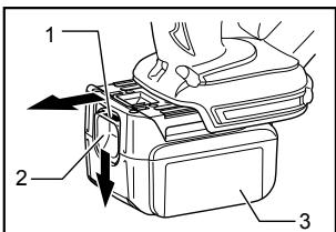 MAKITA BUB182 - Installing or removing battery cartridge - 1