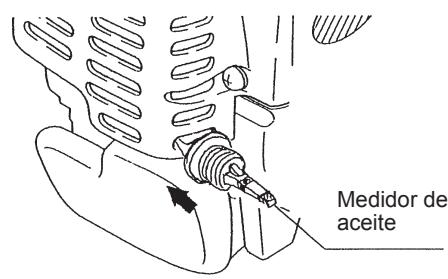 MAKITA EBH253L - Punto 1 en el reemplazo del aceite: "Medidor de aceite" - 3