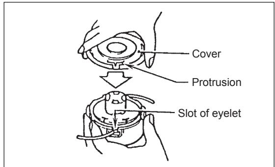 MAKITA EBH253L - Replacing the nylon cord - 7