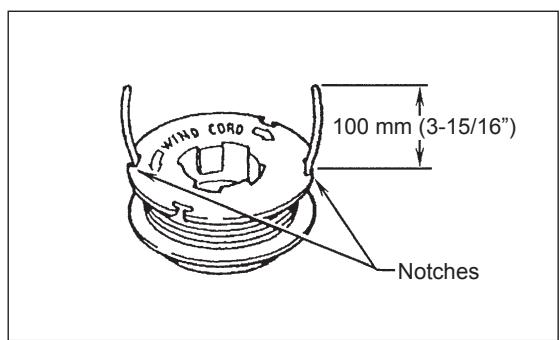 MAKITA EBH253L - Replacing the nylon cord - 5