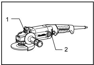 MAKITA GA6020C - Operation with abrasive cut-off wheel (optional accessory) - 2