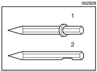 MAKITA HM1304B_ - Installing or removing the bit - 1