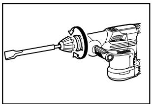MAKITA HM870C - Installation et retrait du embout - 6