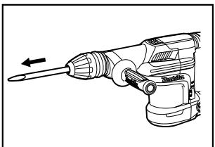 MAKITA HM870C - Installation et retrait du embout - 3