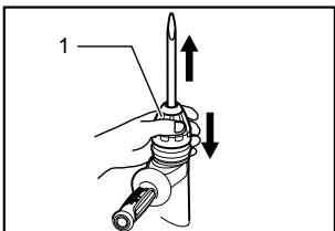 MAKITA HM870C - Instalación o extracción de la punta de atornillar - 4