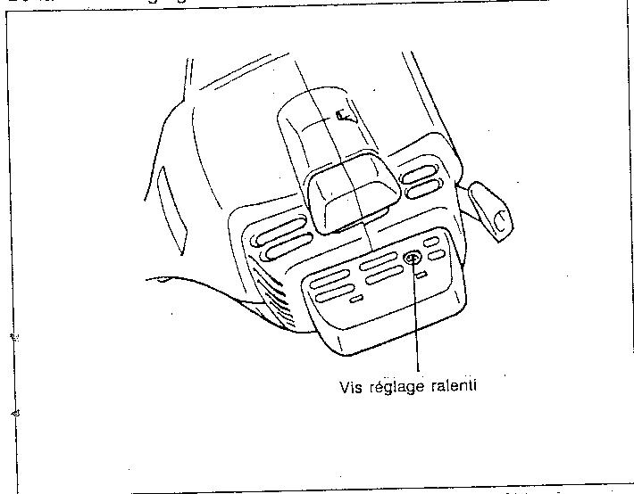 MAKITA RBE250 - REGLAGE DU RALENTI - 1
