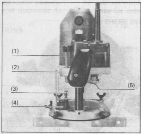 MAKITA 3612BRA - Réglage de la profondeur de taille - 1