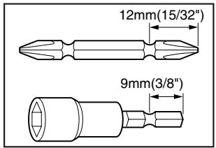 MAKITA BFH090 - Instalar o quitar las brocas para tornillo o las brocas tubo - 1