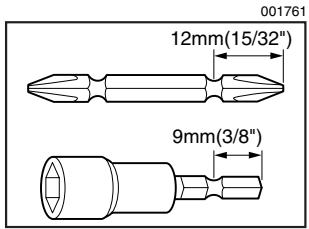 MAKITA BFH090 - Installation ou retrait de l'embout ou l'embout à douille - 1