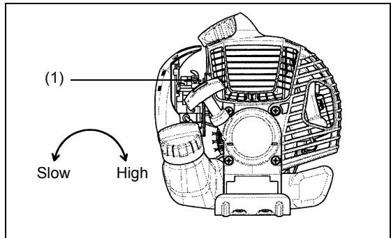MAKITA DBC260U - Checking the Idling speed - 1