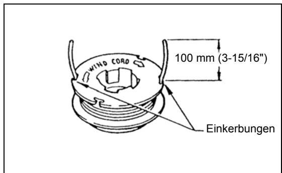 MAKITA DBC260U - Ersetzen des Nylonseils - 7